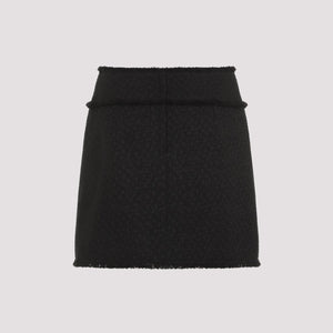 DOLCE & GABBANA Elegant Mini Wool Skirt