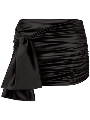 DOLCE & GABBANA Trendy 23FW Mini Skirts for Women in Sleek Black