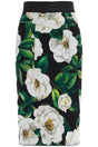 DOLCE & GABBANA Elegant Floral Knee-Length Skirt for Women