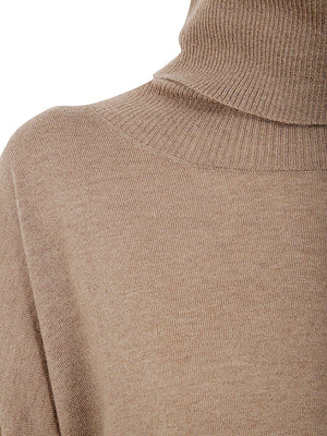 LIVIANA CONTI Luxe Large Round Neck Sweater for Women