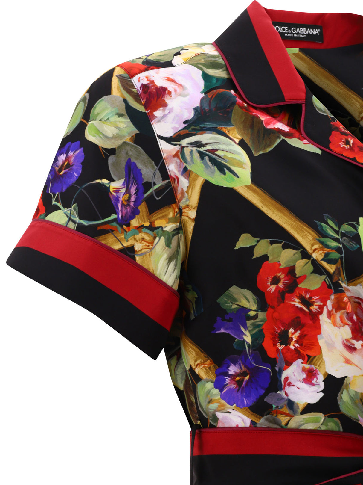 DOLCE & GABBANA Black Twill Shirt for Women - SS24 Collection