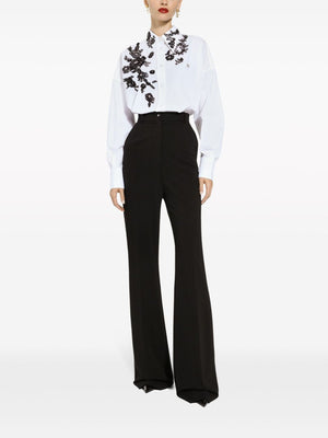 DOLCE & GABBANA White Lace Detail Shirt for Women