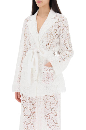 DOLCE & GABBANA Luxurious Lace Pajama Shirt for Women - Perfect for SS24