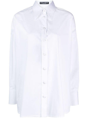 DOLCE & GABBANA Elegant 23FW White Shirts for Women - Perfect for Any Occasion