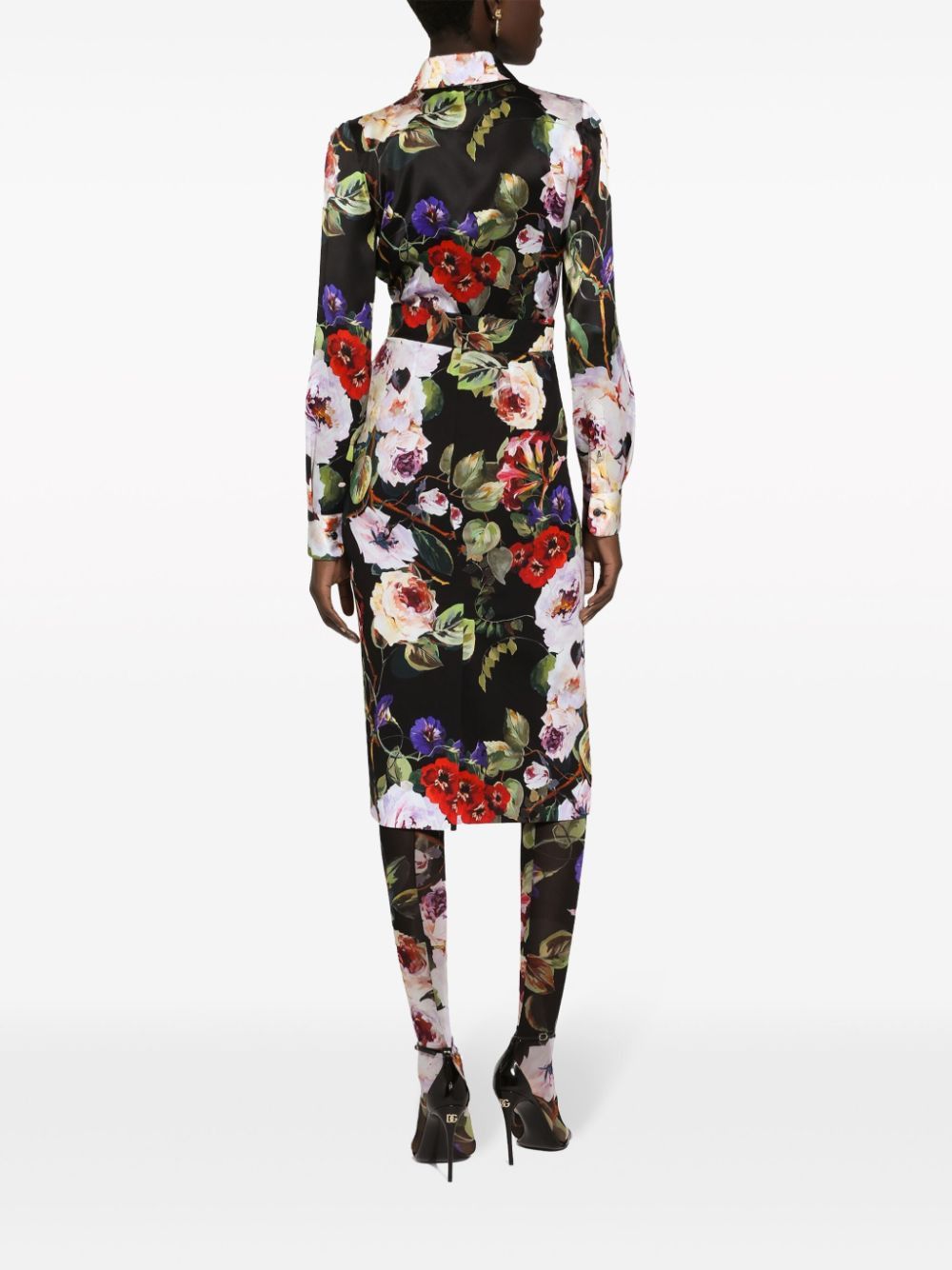 DOLCE & GABBANA Floral Satin Shirt for Women - Spring/Summer 2024 Collection