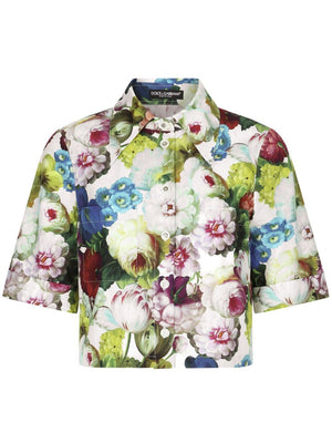 DOLCE & GABBANA Women's 100% Cotton Shirt for SS24