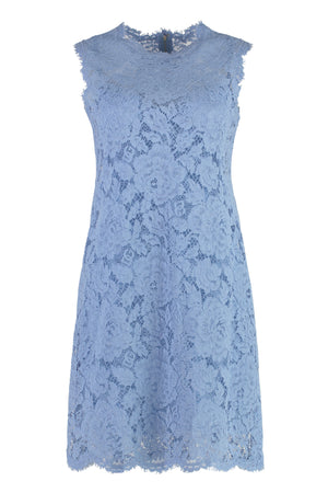 DOLCE & GABBANA Scalloped Hem Lace Dress for Women - FW24