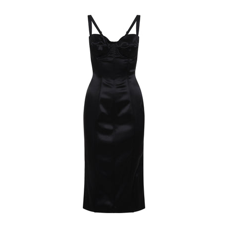 DOLCE & GABBANA Elegant Black Mini Dress for Women