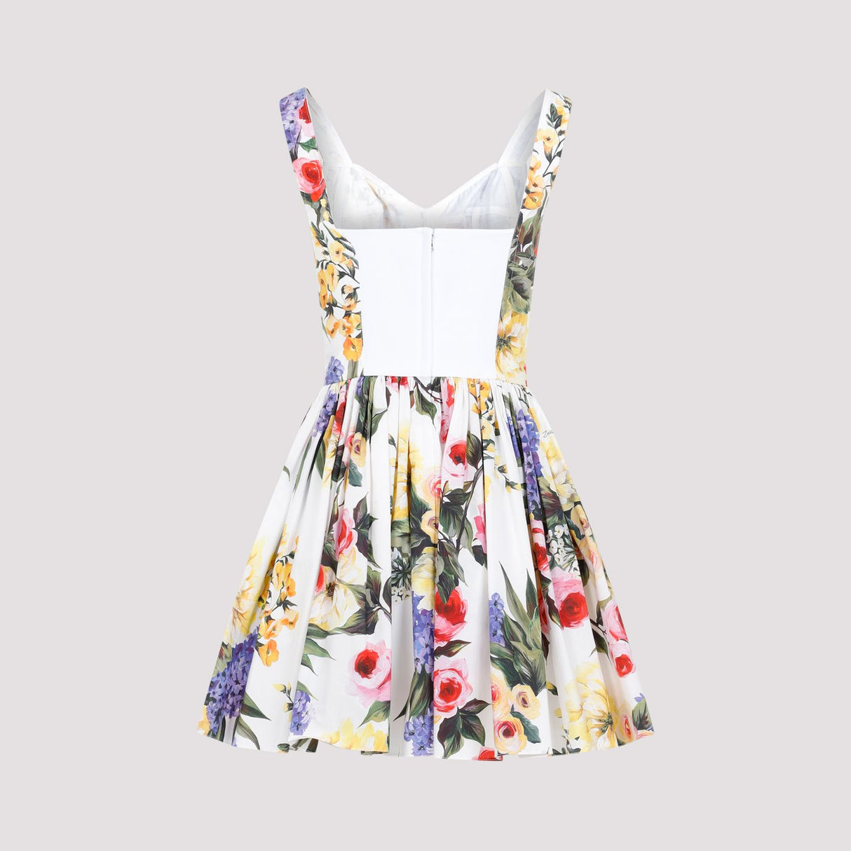 DOLCE & GABBANA Floral Print Mini Dress - SS24 Collection