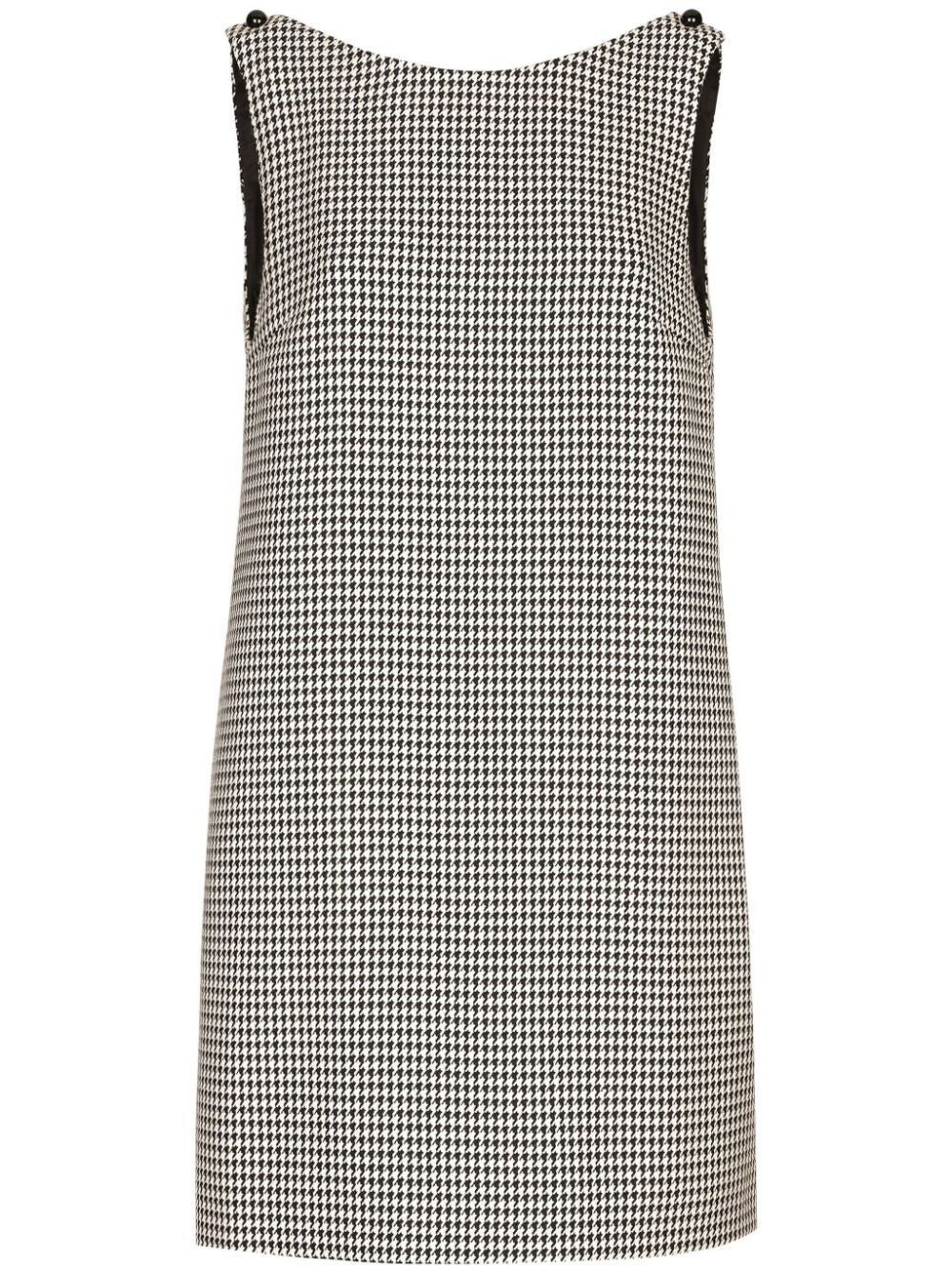 DOLCE & GABBANA Houndstooth Pattern Dress