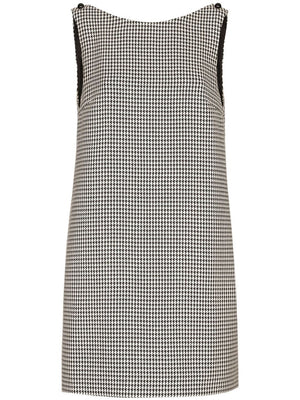 DOLCE & GABBANA Houndstooth Pattern Dress