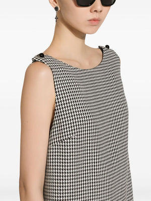 DOLCE & GABBANA Houndstooth Pattern Dress