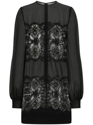 DOLCE & GABBANA Elegant Light Knit Sheer Texture Dress