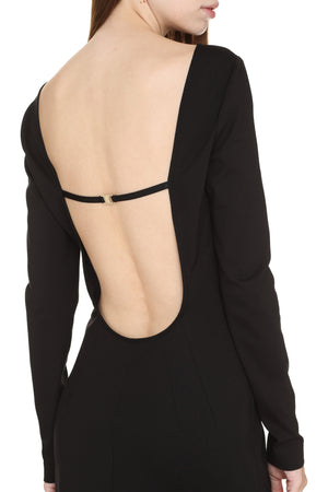 DOLCE & GABBANA Black Open-Back Sheath Dress for Women