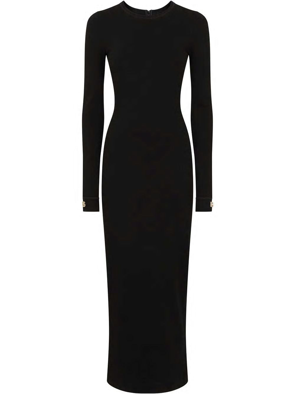 DOLCE & GABBANA Black Sheath Dress for Women - FW21