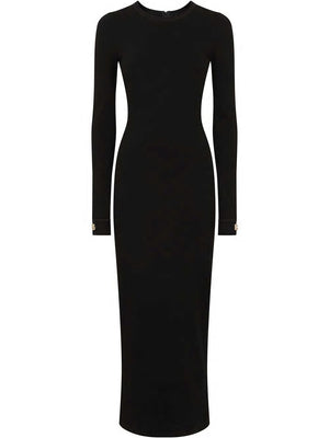 DOLCE & GABBANA Black Sheath Dress for Women - FW21