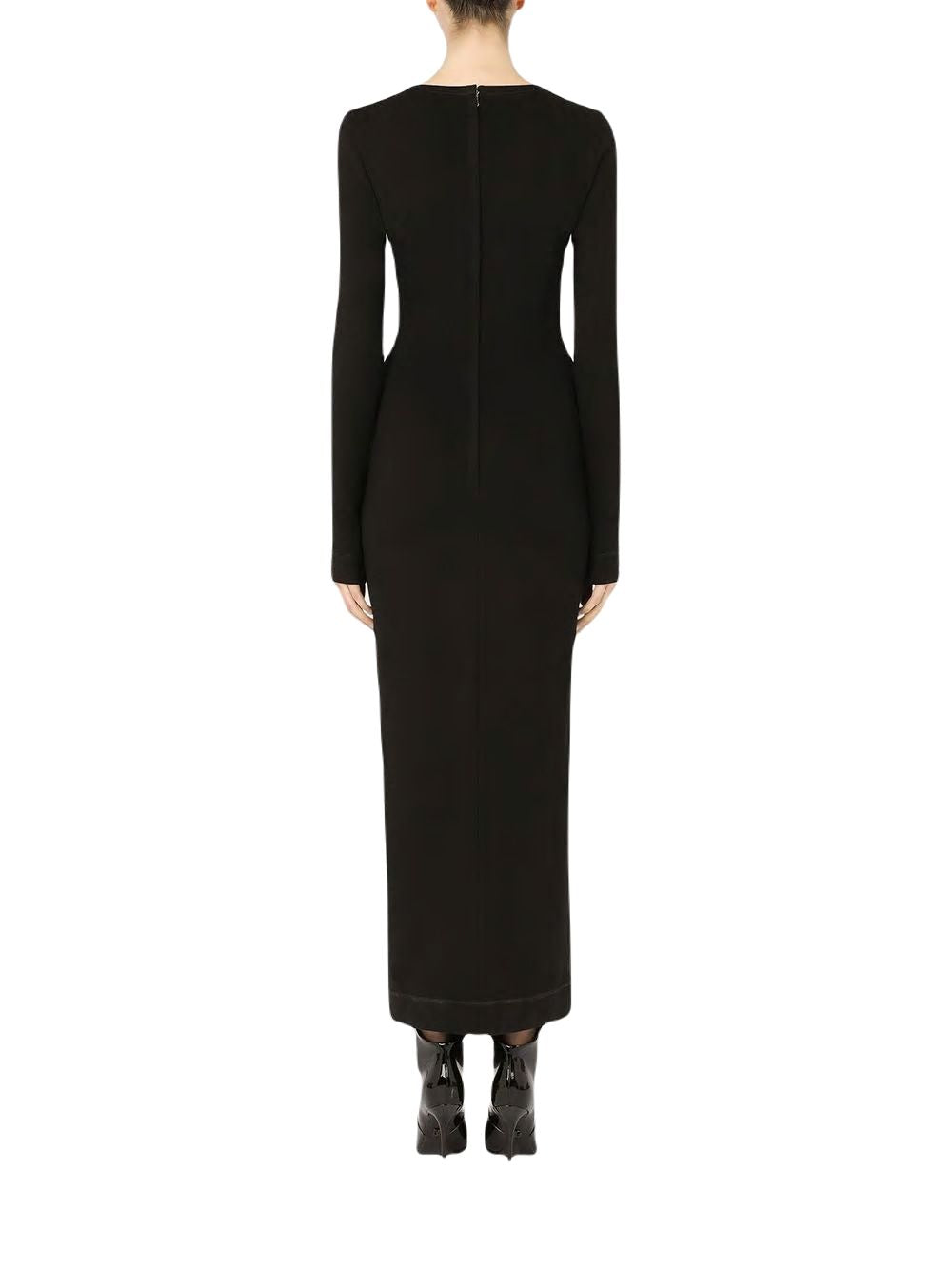 DOLCE & GABBANA Black Sheath Dress for Women - FW21