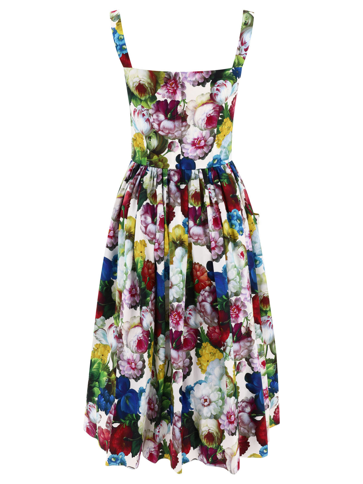 DOLCE & GABBANA Nocturnal Flower Print Dress for Women - SS24 Collection
