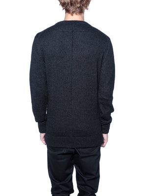 GIVENCHY Black Wool Crew Neck Sweater for Men