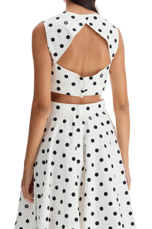 DOLCE & GABBANA Polka Dot Mini Bustier Top