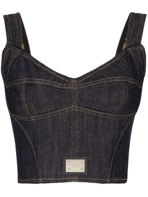 Blue Denim Bustier - SS24 Collection