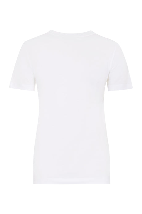 DOLCE & GABBANA White Cotton Crew-Neck T-Shirt for Women