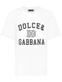 DOLCE & GABBANA Oversized Cotton Logo T-Shirt - Size 40 IT