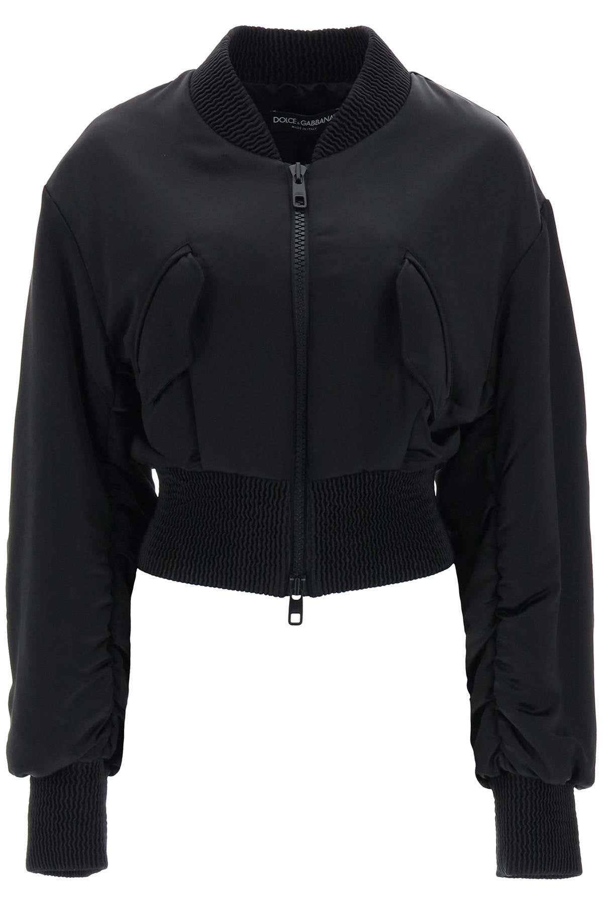 Chic and Elegant Charmeuse Bomber Jacket for Women