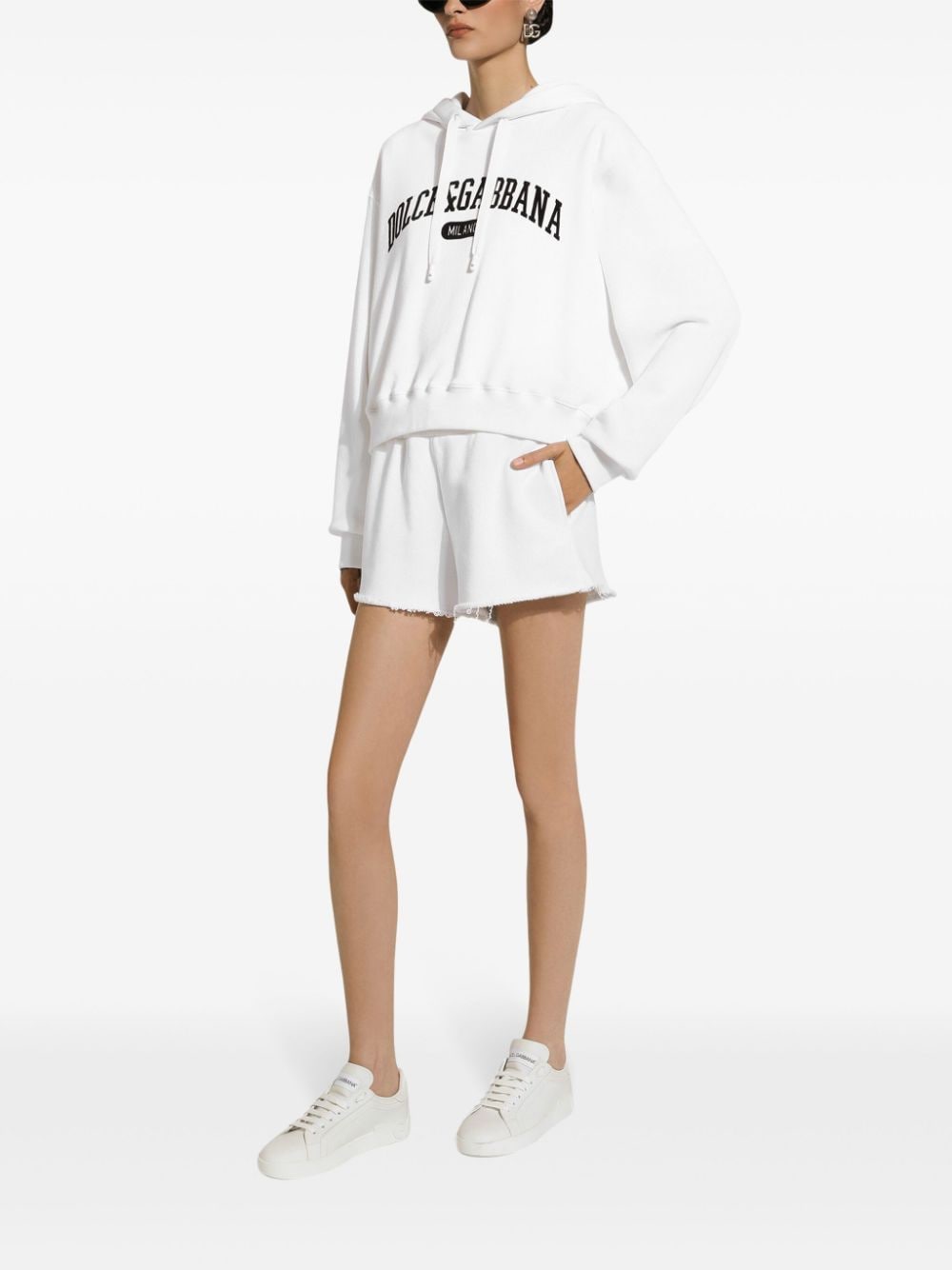 Áo Hoodie Cotton in Logo Dành cho Nữ