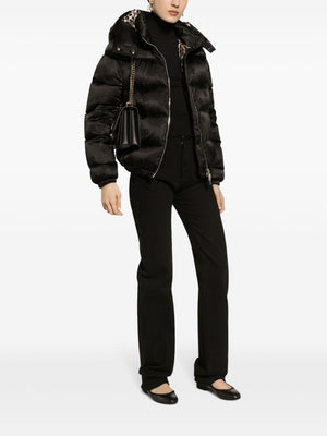 DOLCE & GABBANA MONOGRAM-JACQUARD PUFFER JACKET