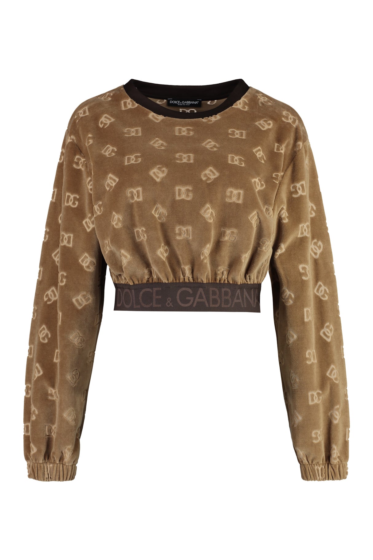 Jacquard Print Chenille Sweat Shirt