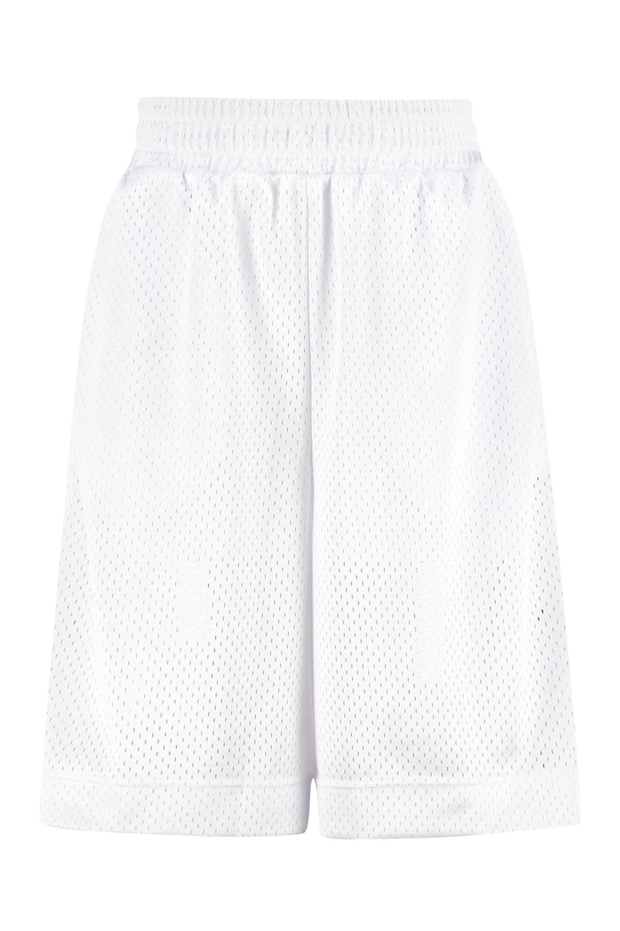 White Mesh Pants with Pockets