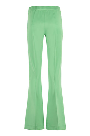 FENDI Green Logoed Side Stripes Track Pants for Women