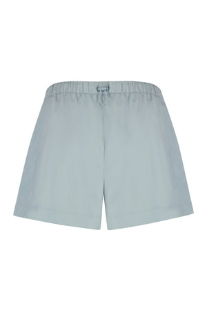 Shorts có dây rút điều chỉnh dành cho nữ màu xanh nhạt (SS24)