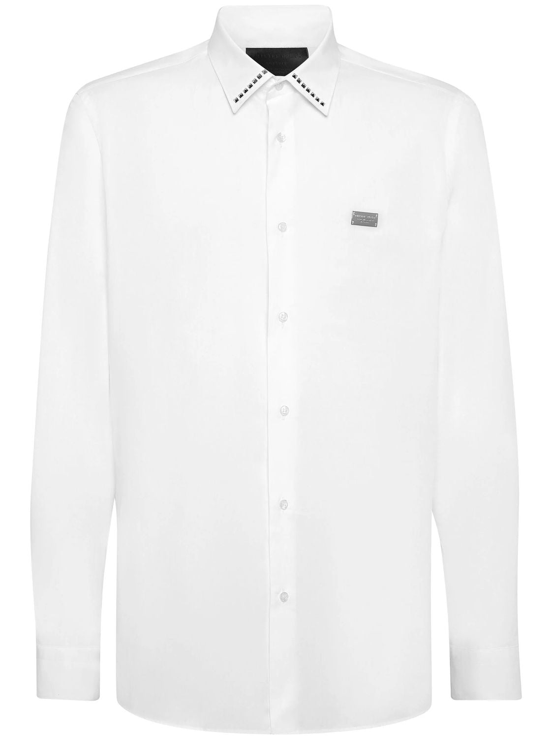 PHILIPP PLEIN Stud-Detailing Poplin Shirt - Modern Fit