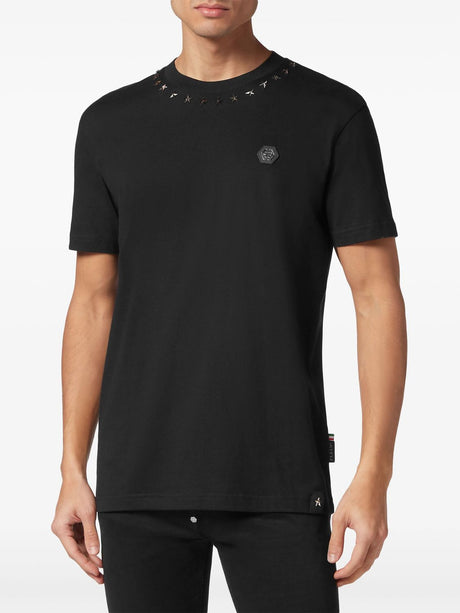 PHILIPP PLEIN Logo-Appliqué Cotton T-Shirt for Men