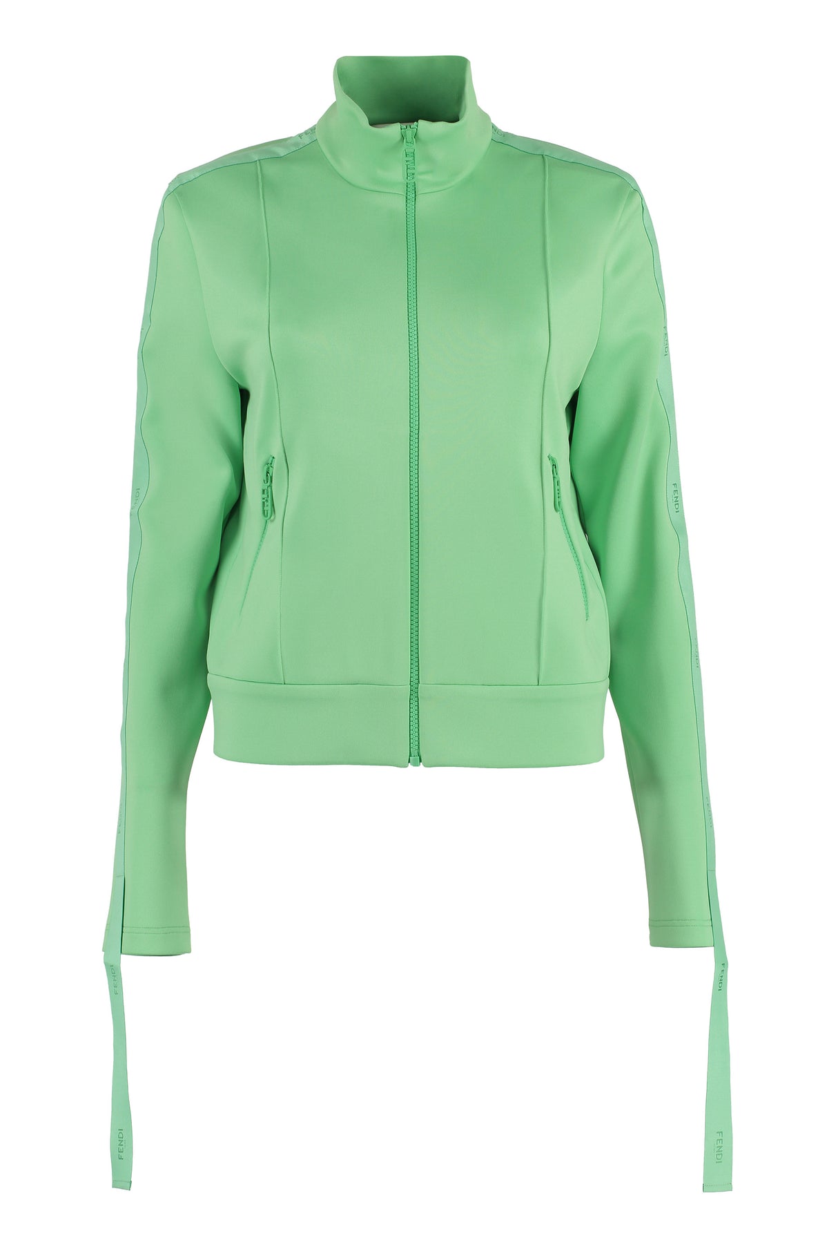 FENDI Green Striped Sweatshirt for Women