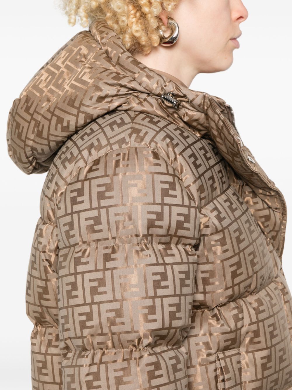 FENDI Cozy FF Pattern Padded Jacket