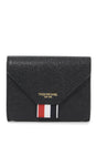 THOM BROWNE Chic Pebble Leather Envelope Card Holder