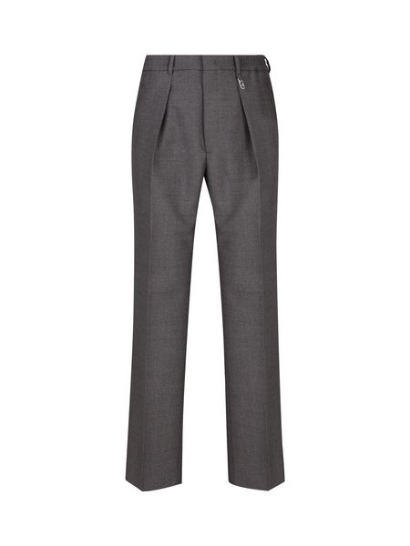 Sartorial Trousers in Grey Wool for Men - FW23