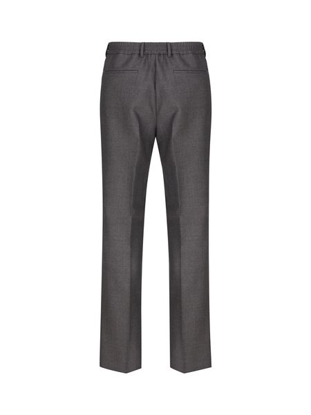 Sartorial Trousers in Grey Wool for Men - FW23