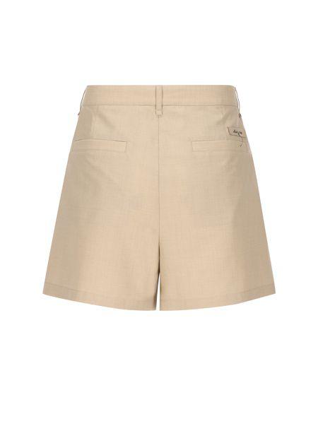 Quần short len màu be dành cho nam SS24