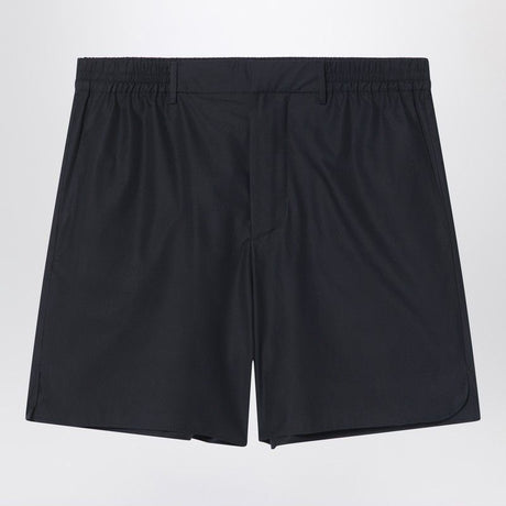 FENDI Men's Cotton Bermuda Shorts with Side Slits - SS25