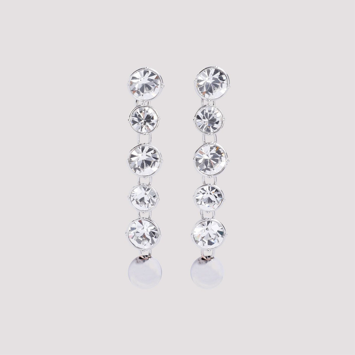 JEAN PAUL GAULTIER Long Diamond Brass Earrings for Women