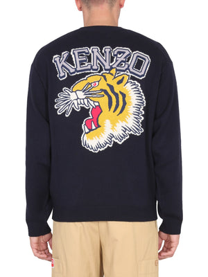 KENZO Vintage-Inspired Varsity Sweatshirt for Men