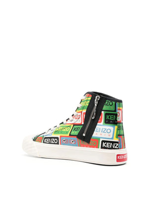 KENZO High-Top Logo Sneakers for Men