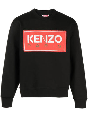 KENZO Men's Classic Black Sweatshirt for FW23