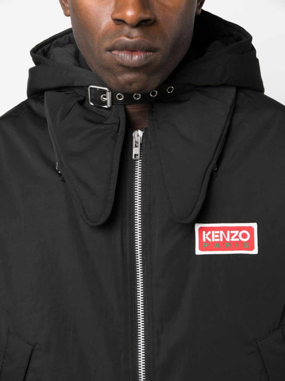 KENZO Urban Luxe Hooded Bomber Jacket