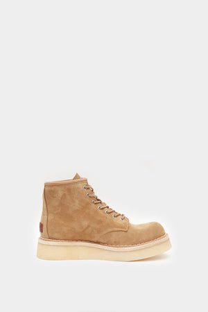 KENZO Men's Tan Leather Boots for SS24