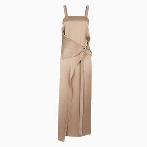 FENDI Stunning Beige Silk Dress for Women - SS23 Collection